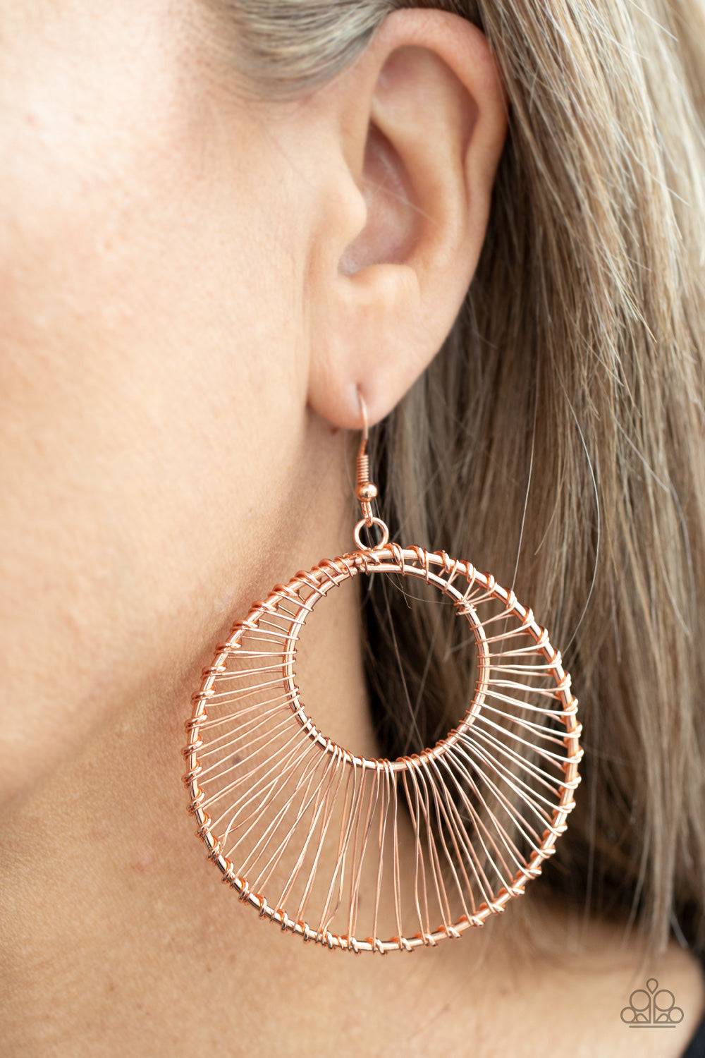 Artisan Applique - Copper earrings