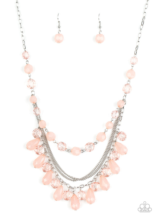 Awe-Inspiring Iridescence - Pink necklace