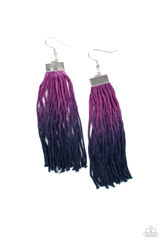 Dual Immersion - Purple earrings