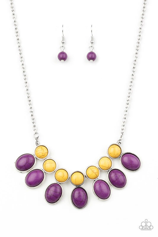 Environmental Impact - Purple/Yellow necklace