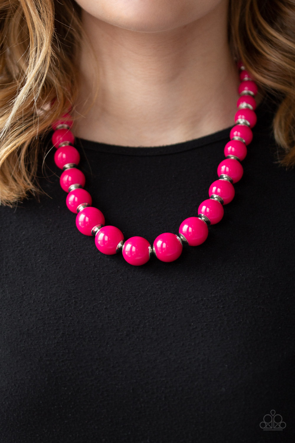 Everyday Eye Candy - Pink necklace w/ matching bracelet