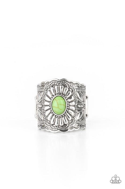 Exquisitely Ornamental - Green ring