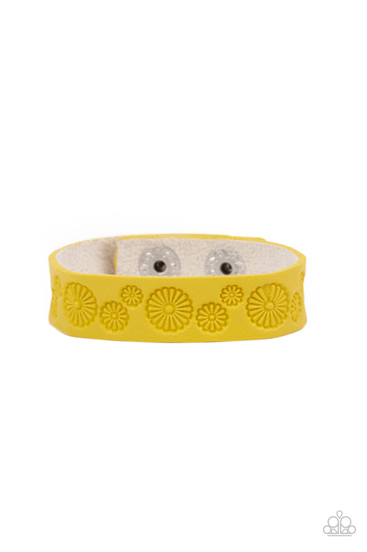 Follow The Wildflowers - Yellow wrap bracelet