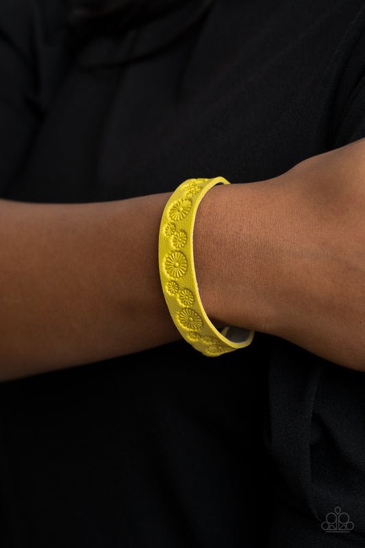 Follow The Wildflowers - Yellow wrap bracelet