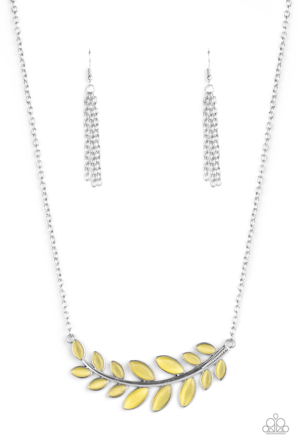 Frosted Foliage - Yellow necklace