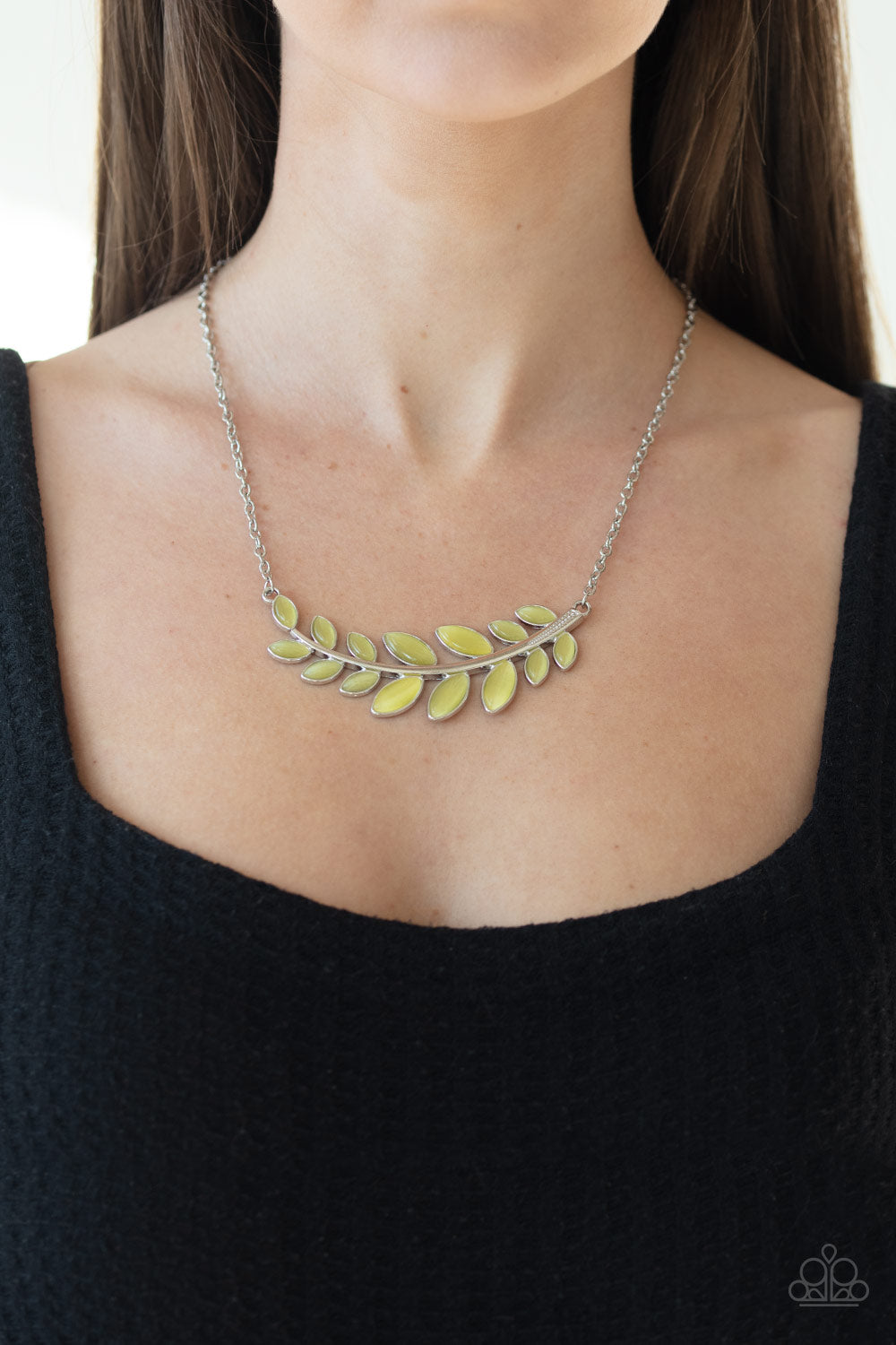 Frosted Foliage - Yellow necklace