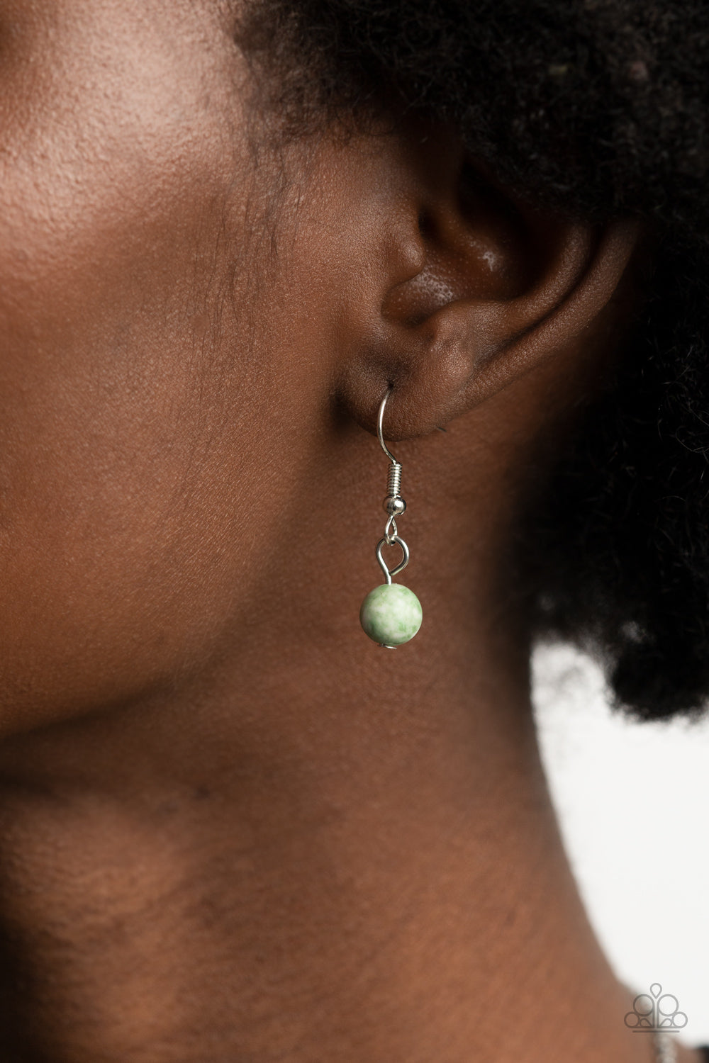 Fundamentally Funky - Green marble necklace