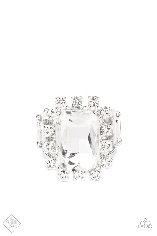 Galactic Glamour - White gem ring