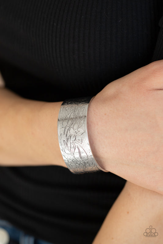 Garden Variety - Silver cuff bracelet