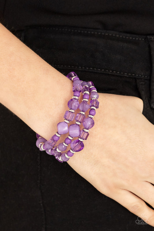 Girly Girl Glimmer - Purple bracelet
