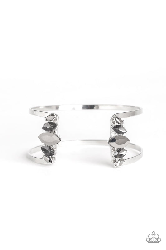 Glam Power - Silver cuff bracelet