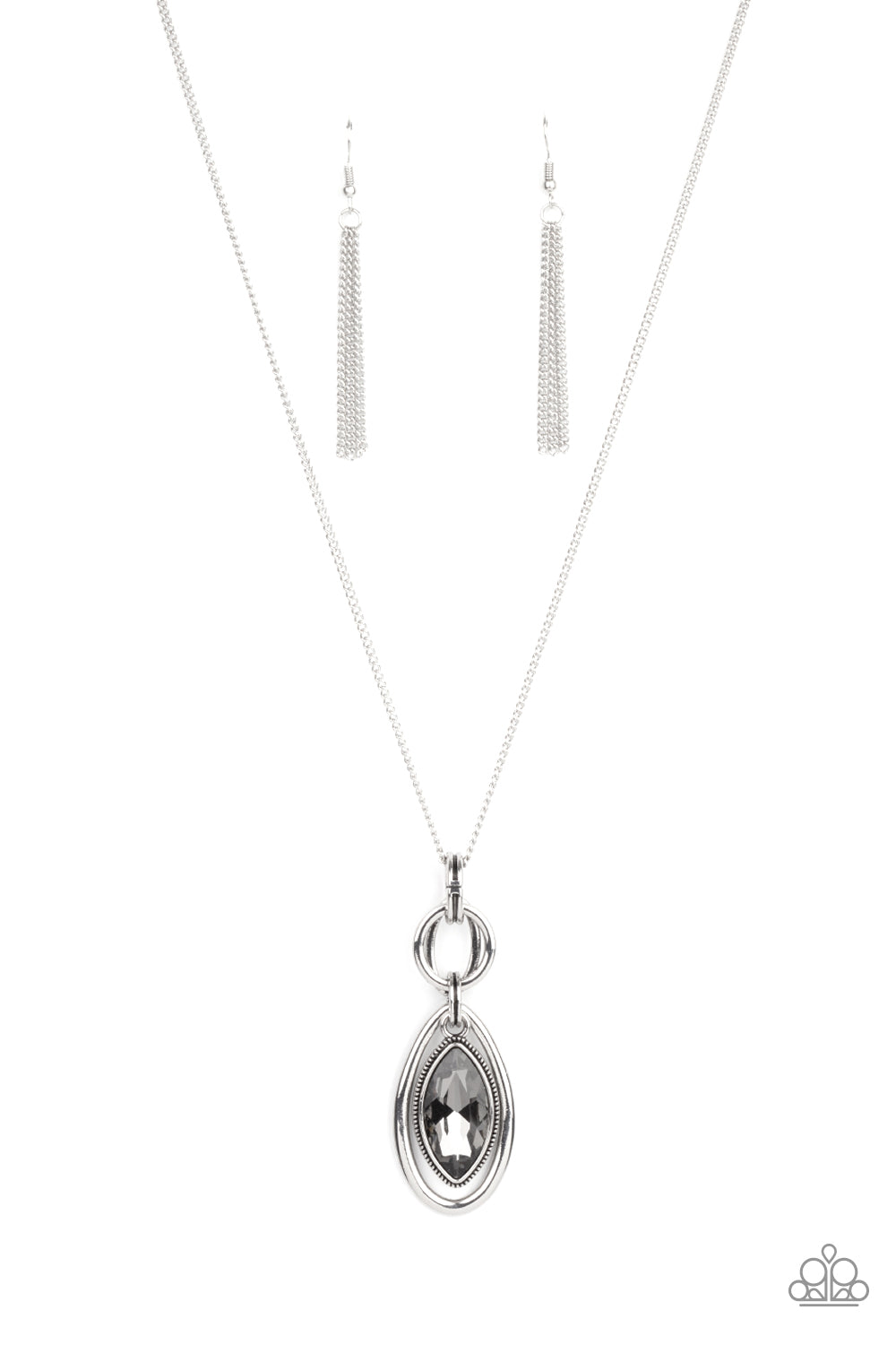 Glamorously Glaring - Silver necklace
