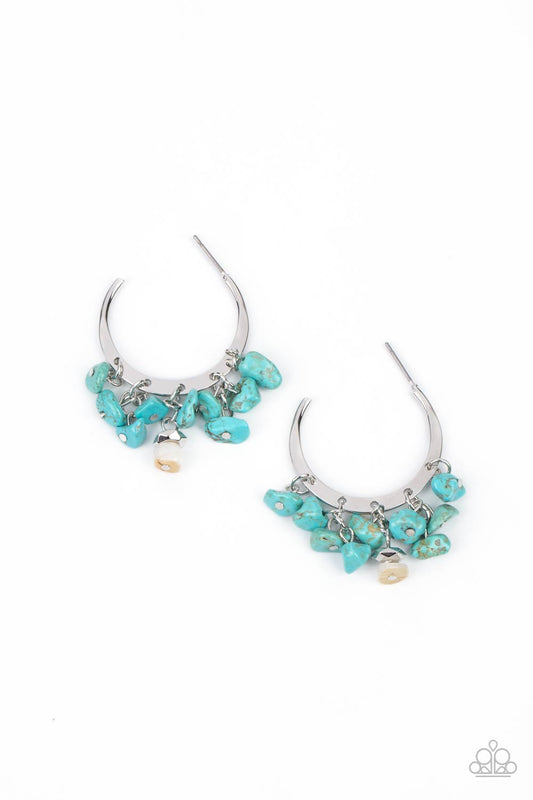 Gorgeously Grounding - Blue earrings