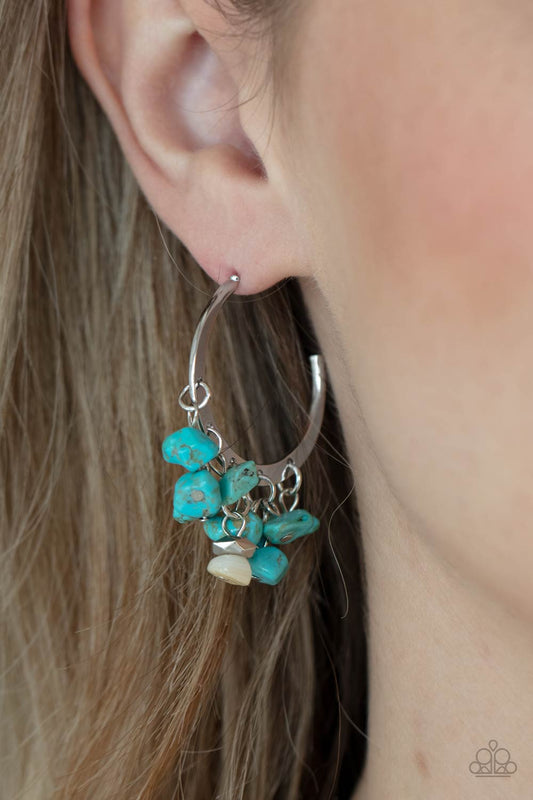 Gorgeously Grounding - Blue earrings