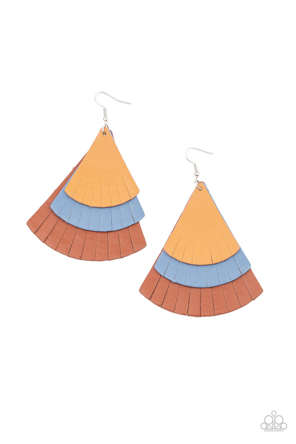 Huge Fanatic - Multi leather earrings