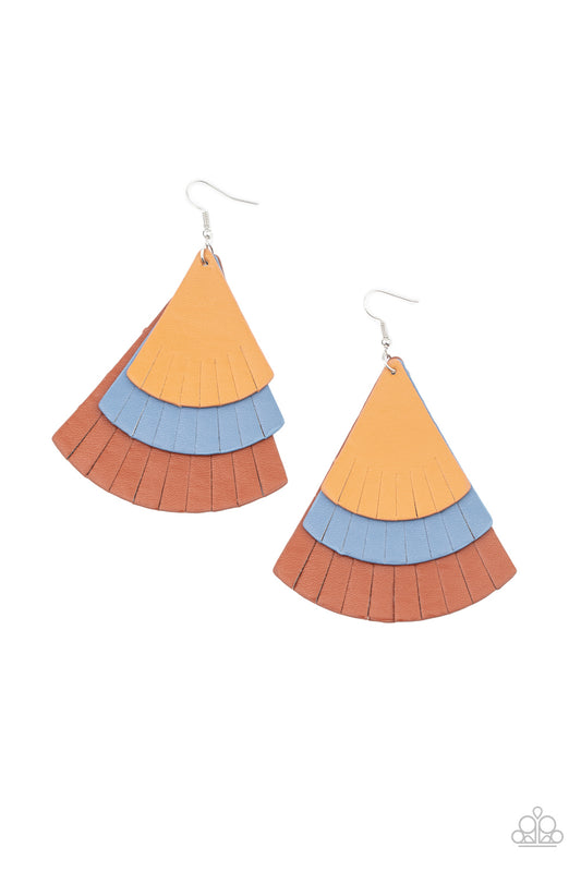 Huge Fanatic - Multi leather earrings