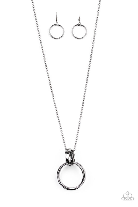 Innovated Idol - Black/Gunmetal necklace