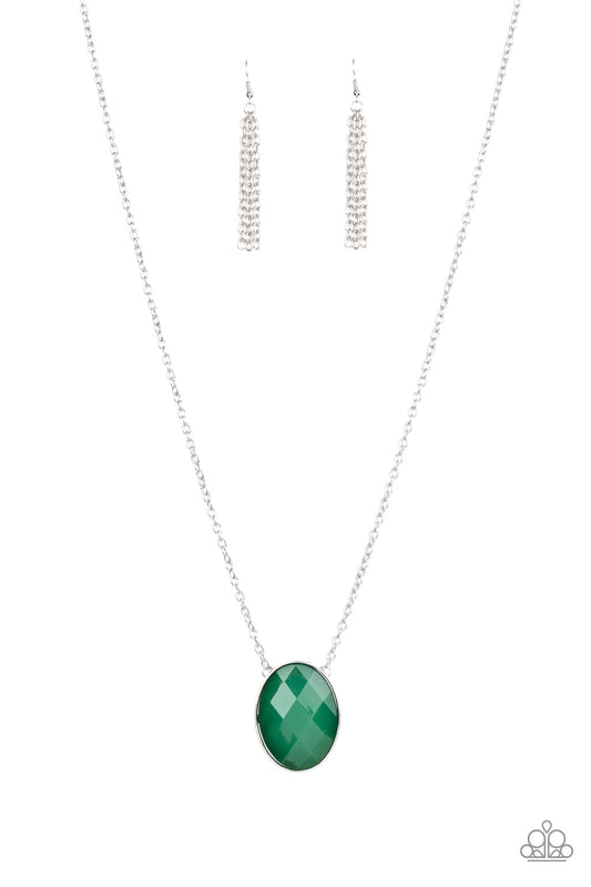 Intensely Illuminated - Green necklace