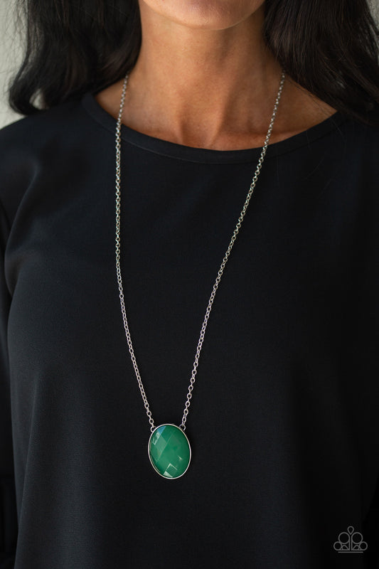 Intensely Illuminated - Green necklace