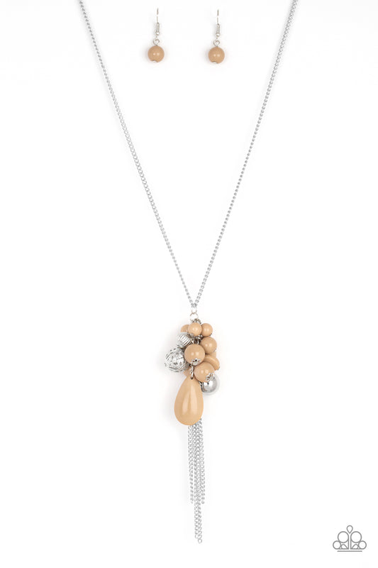 Its A Celebration - Brown necklace set