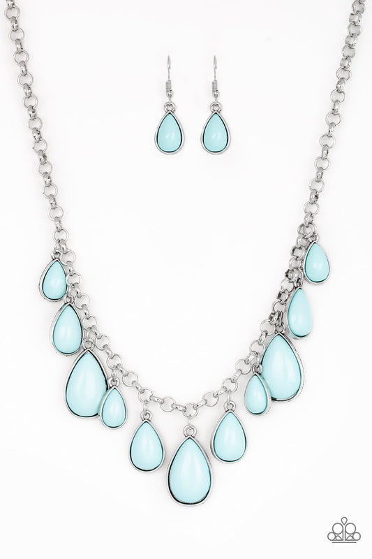 Jaw-Dropping Diva - Blue necklace