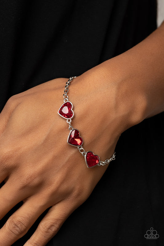 Little Heartbreaker - Red heart bracelet