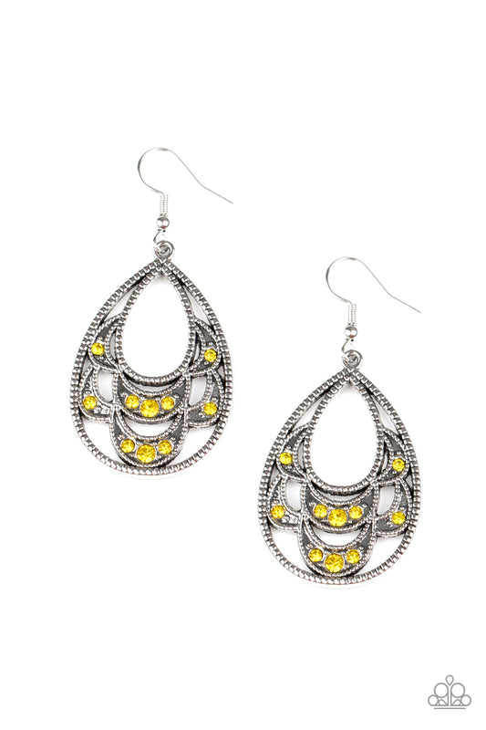 Malibu Macrame - Yellow earrings