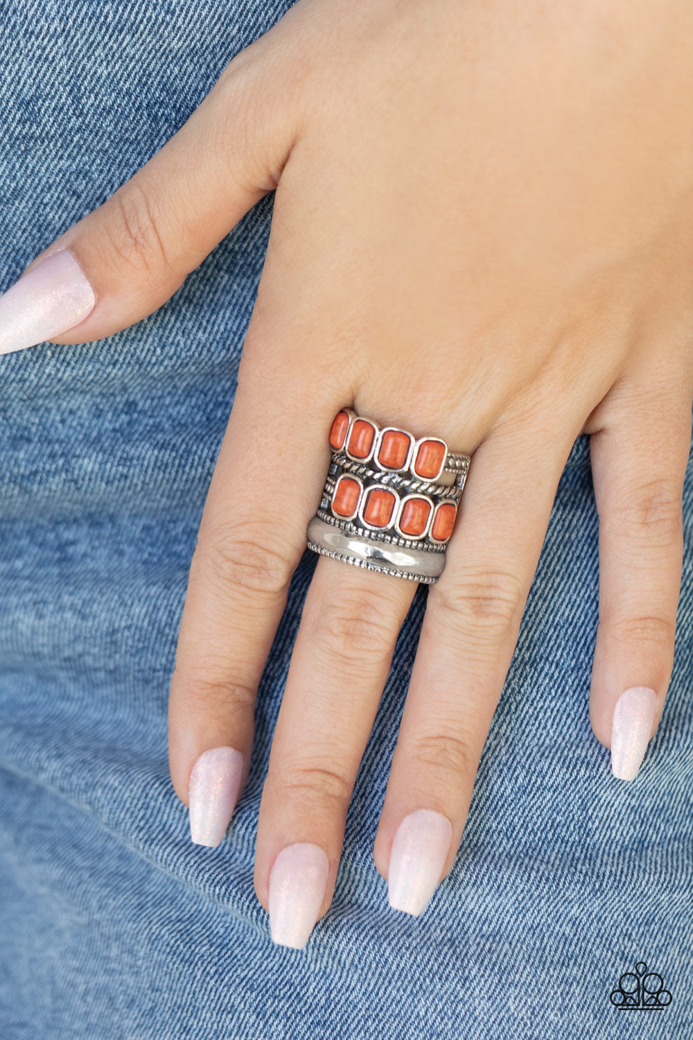 Mojave Monument - Orange stone ring (2021 FALL "PREVIEW")