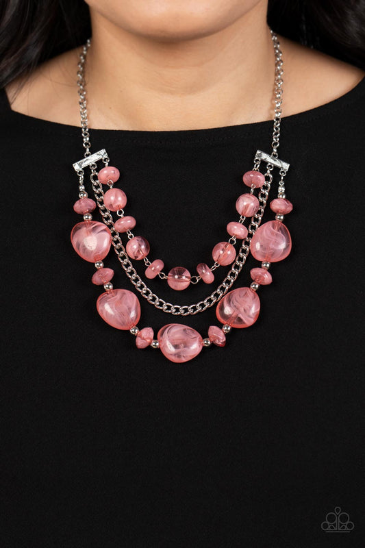 Oceanside Service - Pink necklace
