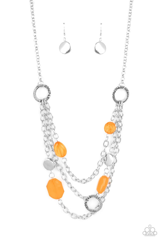 Oceanside Spa - Orange necklace