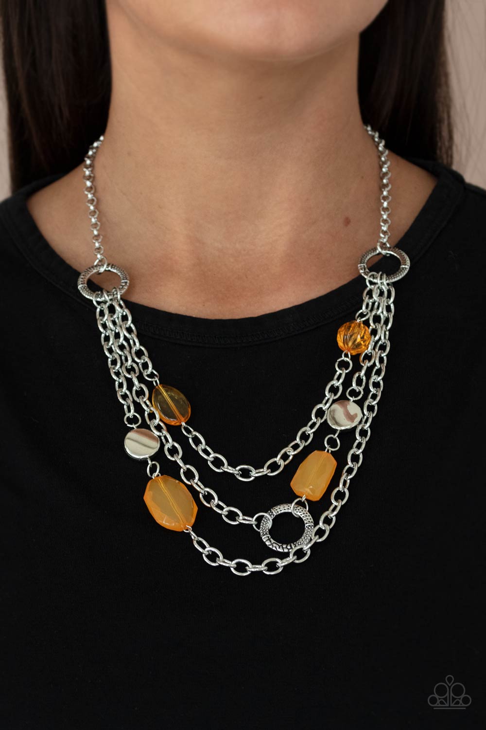 Oceanside Spa - Orange necklace