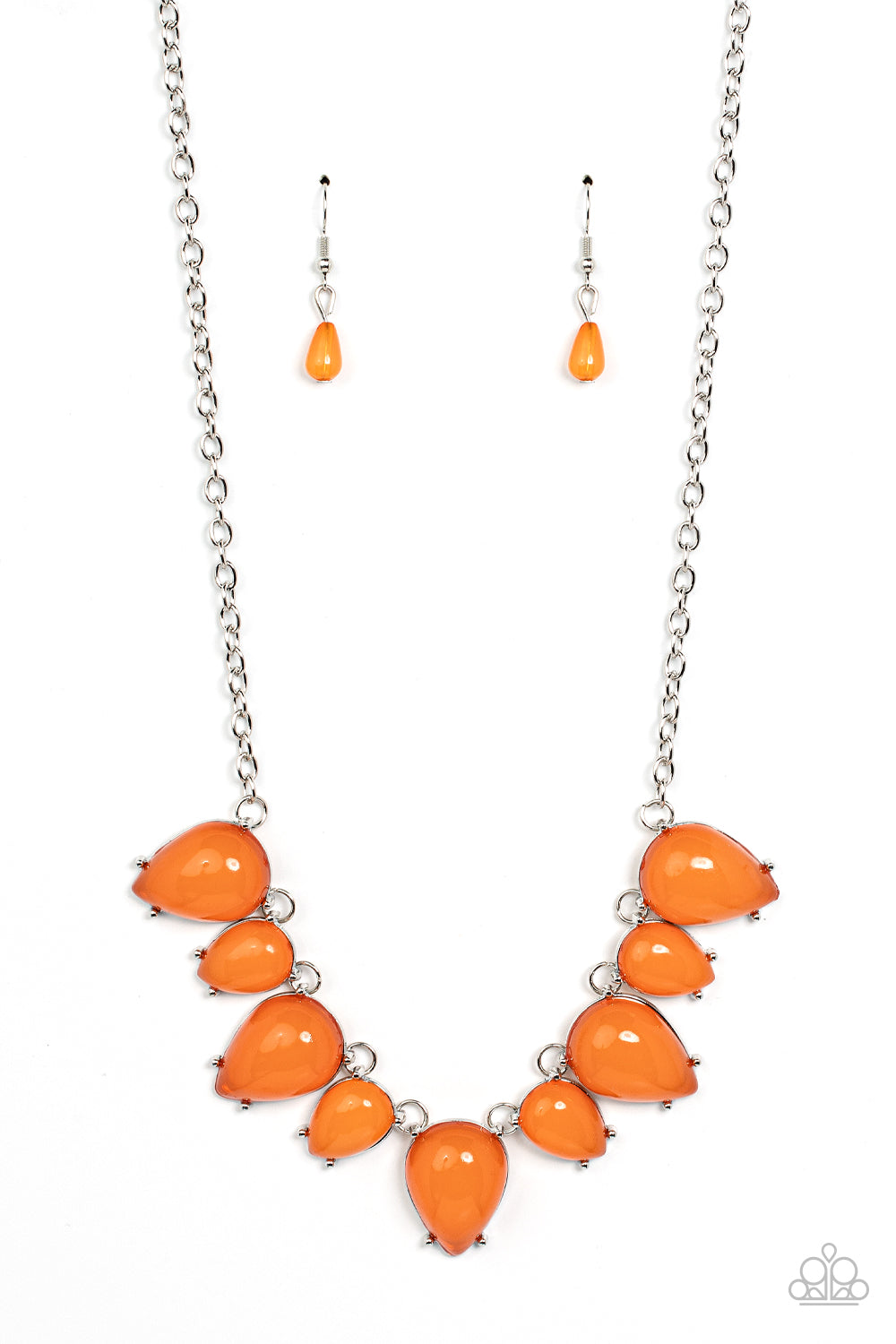 Pampered Poolside - Orange necklace