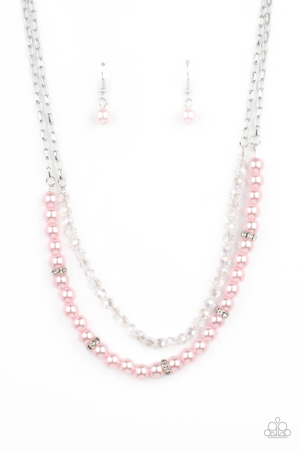 Parisian Princess - Pink pearl necklace