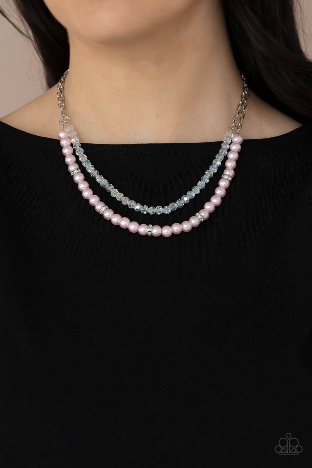 Parisian Princess - Pink pearl necklace