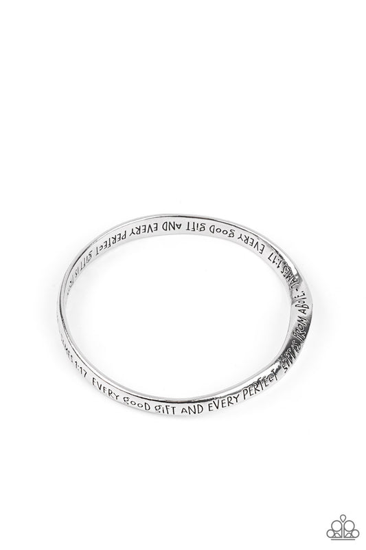 Perfect Present - Silver bangle bracelet