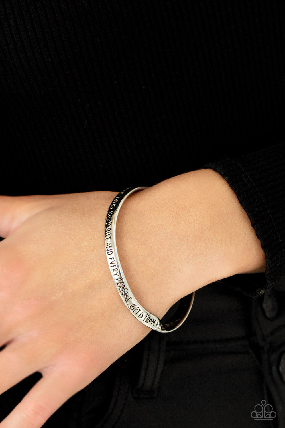 Perfect Present - Silver bangle bracelet