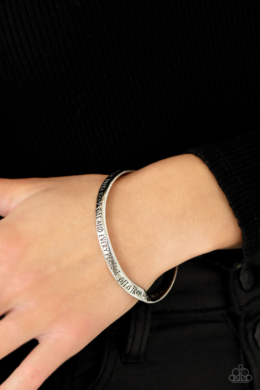 Perfect Present - Silver bangle bracelet