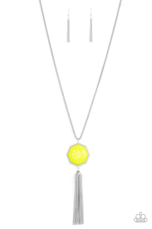 Prismatically Polygon - Yellow necklace