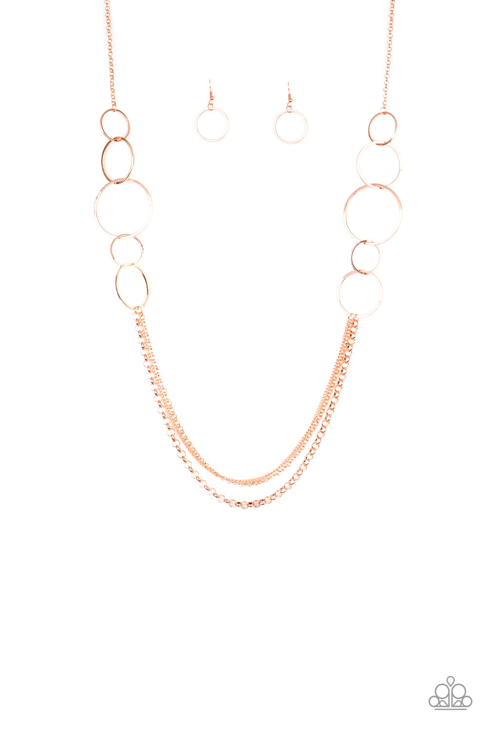 Ring In The Radiance - Shiny Copper necklace