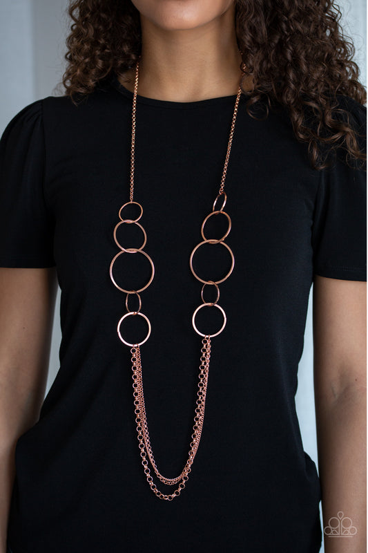 Ring In The Radiance - Shiny Copper necklace