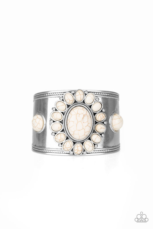 Room To Roam - White cuff bracelet