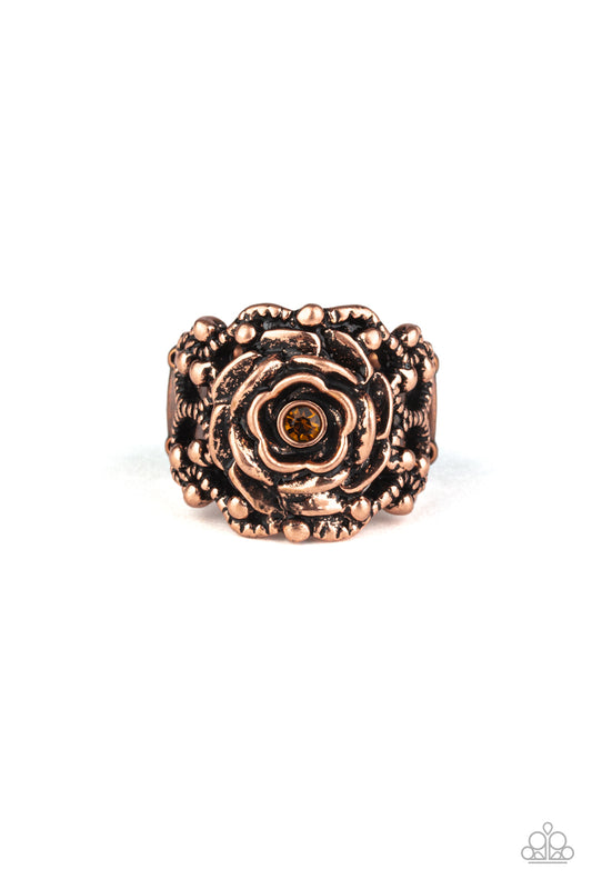 Rose Garden Royal - Copper ring
