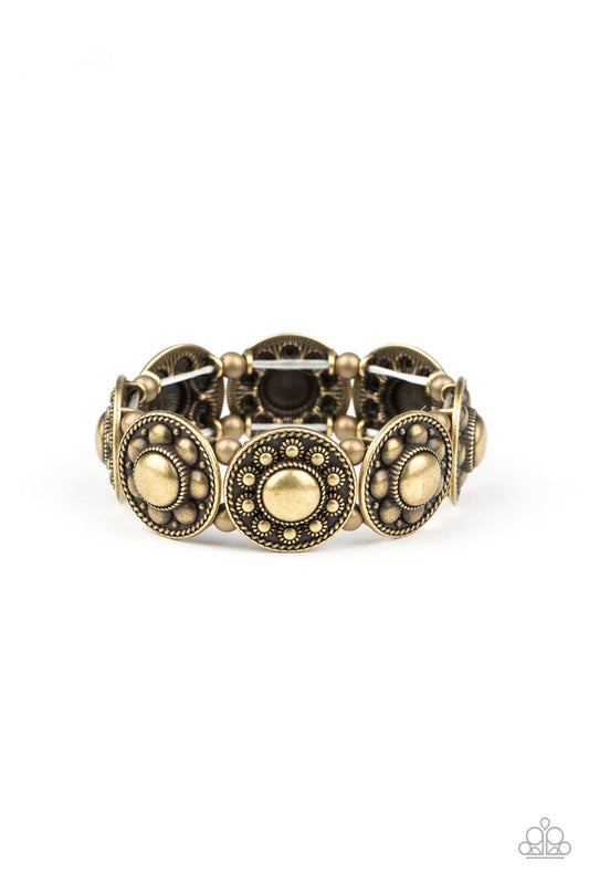 Rural Fields - Brass bracelet