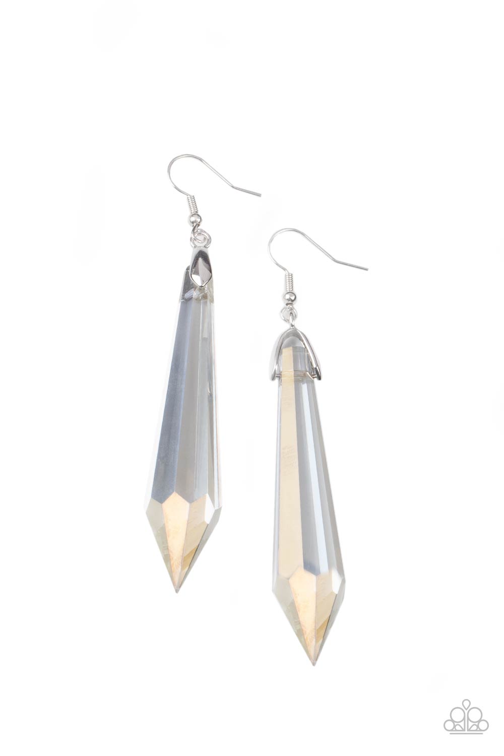 Sharp Dressed DIVA - Multicolor Iridescent Earrings