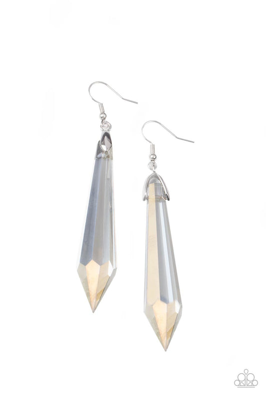 Sharp Dressed DIVA - Multicolor Iridescent Earrings