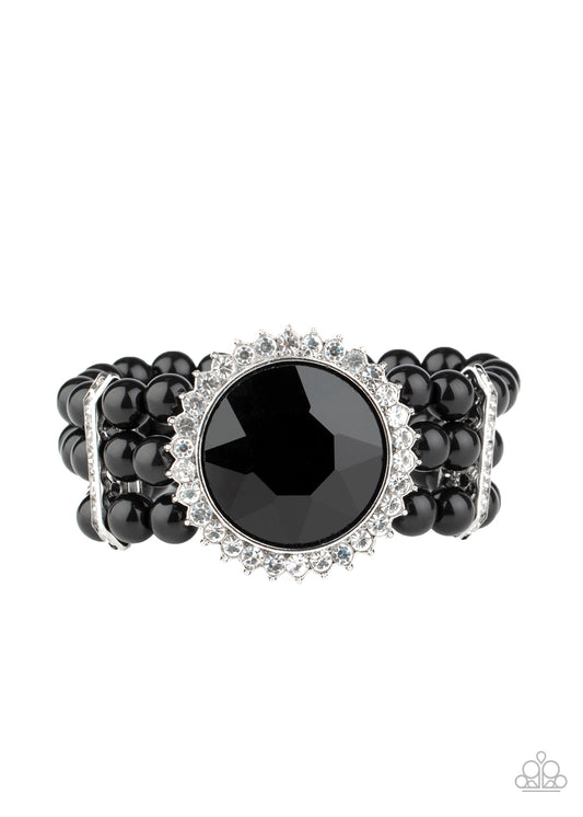 Speechless Sparkle - Black bracelet