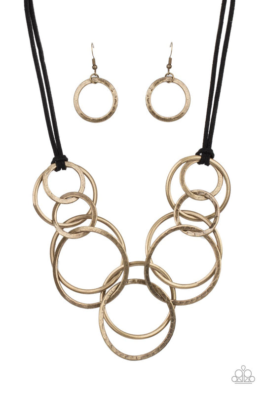 Spiraling Out of COUTURE - Brass necklace