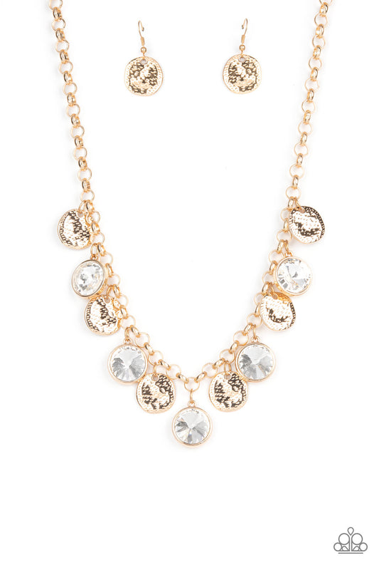 Spot On Sparkle - Gold necklace
