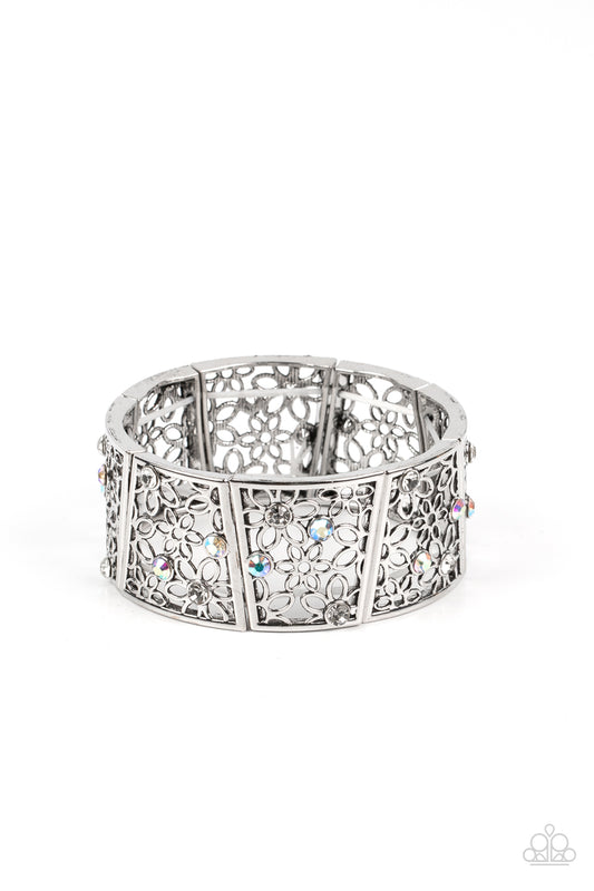 Spring Greetings - White bracelet (Iridescent)