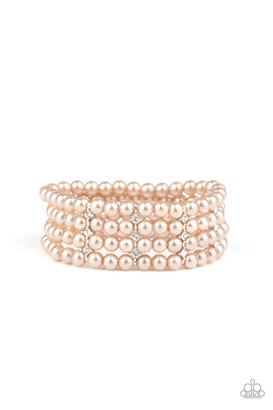 Stacked To The Top - Brown bracelet